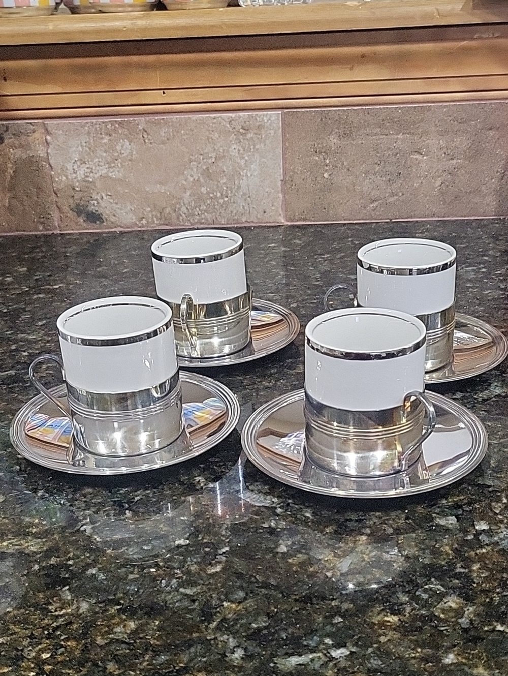 Vintage FB Rogers Cups And Saucers Brazil